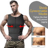 Men Body Shaper Waist Trainer Sauna Suit, Weight Loss Shirt Fat Burner Workout Shapewear