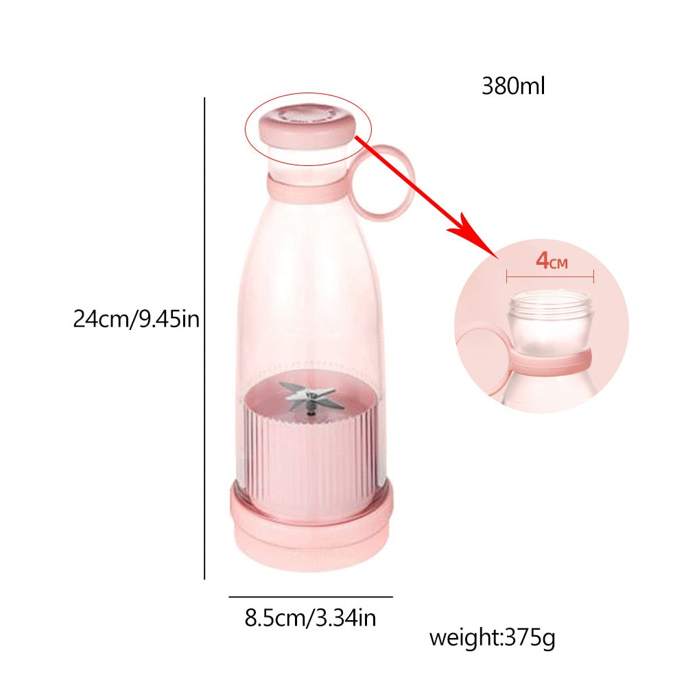 Portable USB Rechargeable Blender for Making Smoothies and Juices on the Go