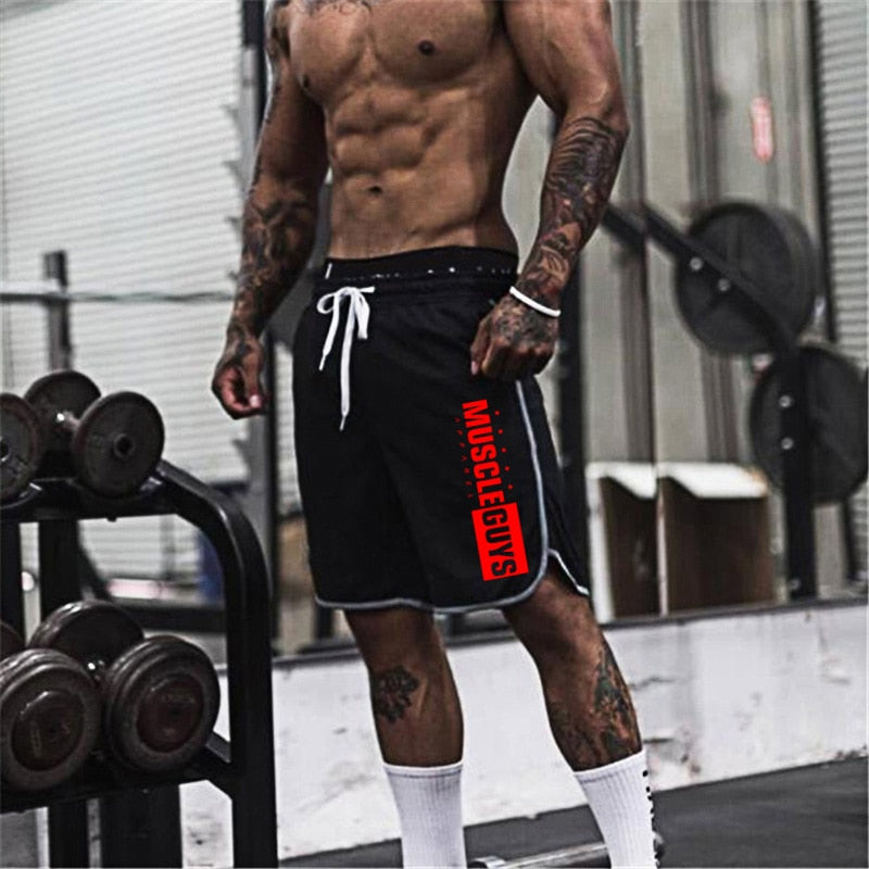 Men's Athletic Mesh Shorts for Fitness and Bodybuilding Workouts