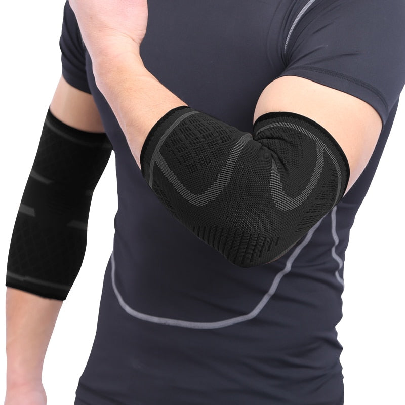 Elbow Support Elastic Gym Sport Elbow Protective Pad Absorb Sweat Sport Basketball Arm Sleeve Elbow Brace