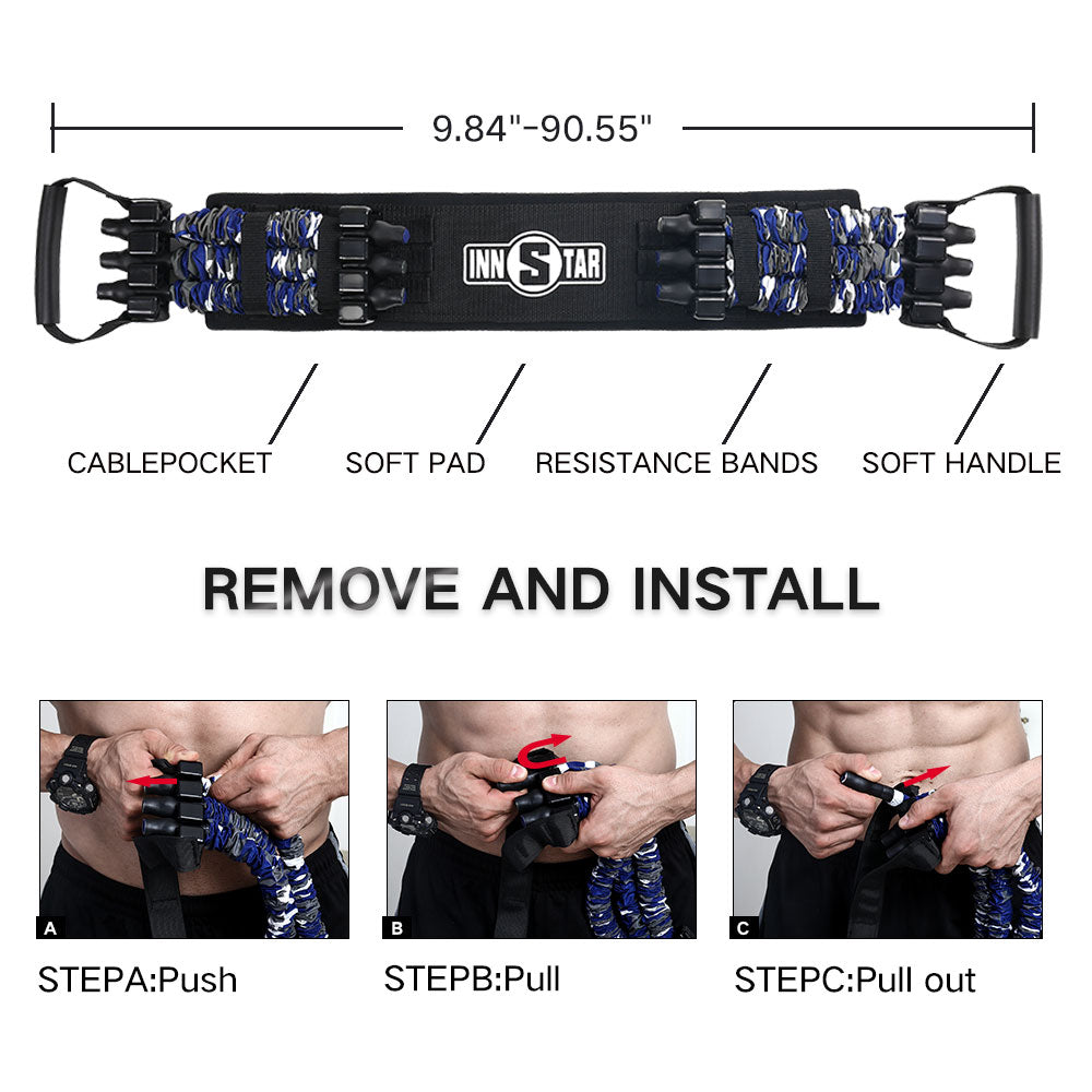 Bench Press Resistance Bands Chest Expander Push-ups Muscle Training Home Gym Workout Fitness Equipment Elastic Band