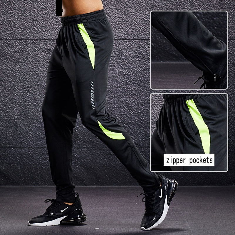 Sport Pants Men Running Pants With Zipper Pockets Men Training and Joggings Pants Casual Sportwear Pants For Men