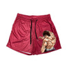 Men's Athletic Shorts for Running, Training, and Fitness Activities with an Anime-Inspired Design