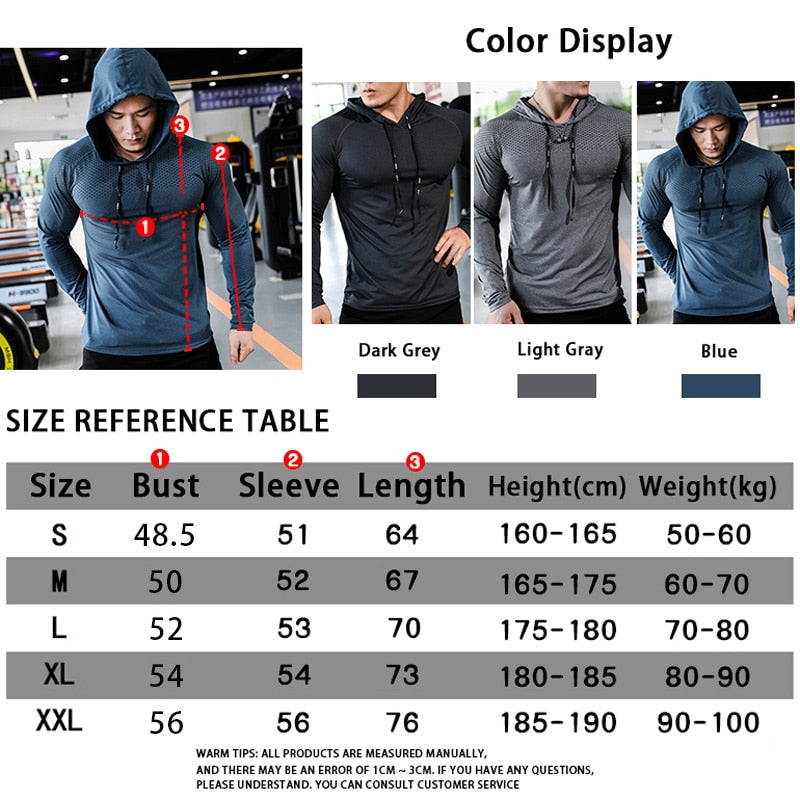 Athletic Apparel for Fitness Enthusiasts: Hooded Sweatshirt  for Running, Training, and Outdoor Workouts